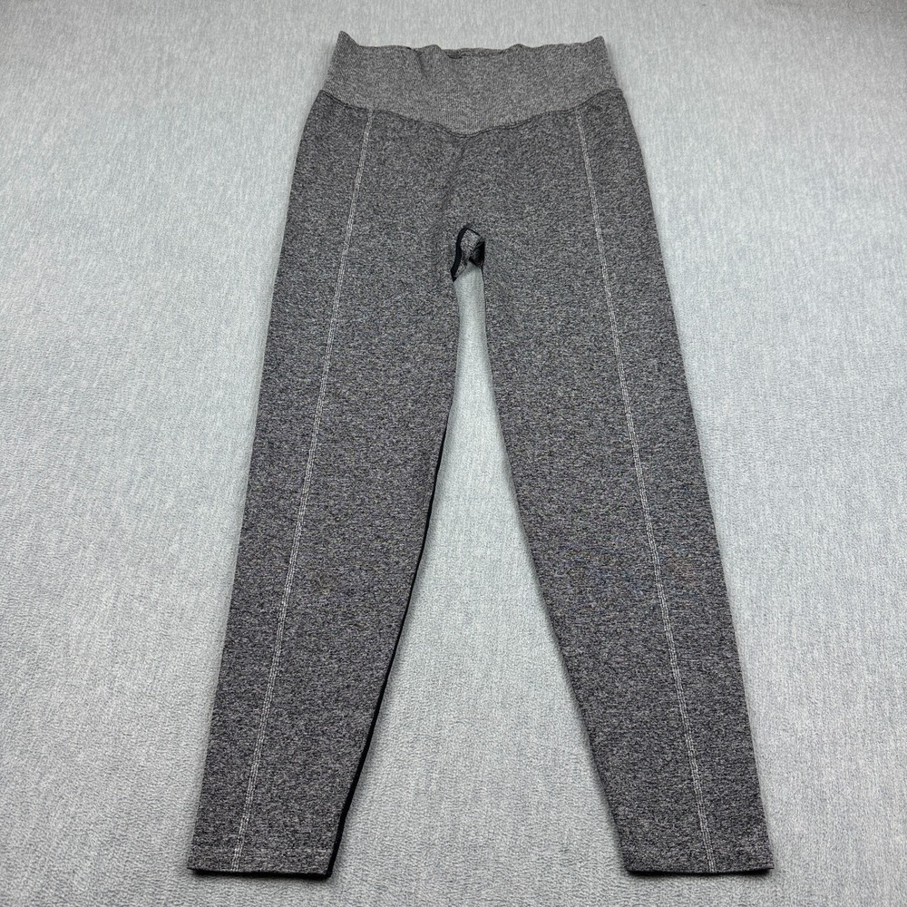 PINK Active Victoria's Secret Leggings Womens Large Gray Seamless Workout Yoga